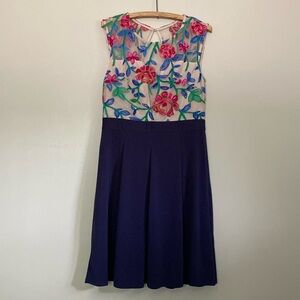 Acevog sleeveless A-line cocktail dress